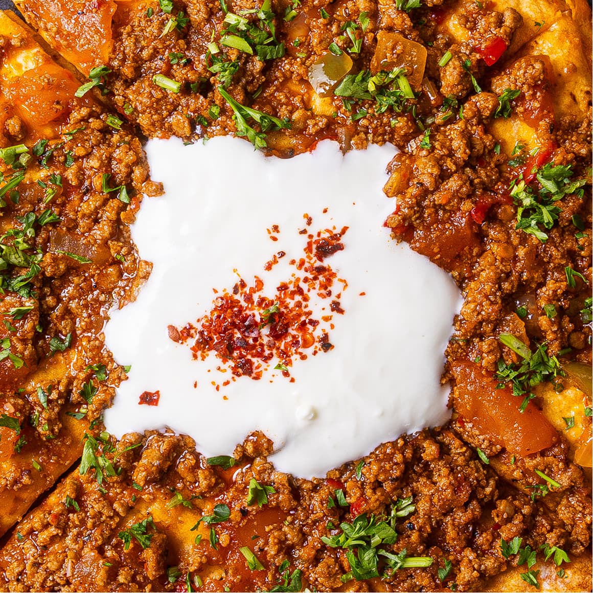 Ground meat with yogurt